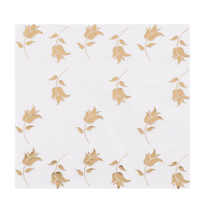 <span class=keywords><strong>Tovaglioli</strong></span> Morbidi per Cena, Personalizzati con Stampa, 2 Veli in <span class=keywords><strong>Carta</strong></span> <span class=keywords><strong>di</strong></span> Pura Cellulosa, con Stampa <span class=keywords><strong>a</strong></span> Caldo Floreale, per Matrimoni - Product Image 1