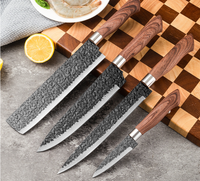 Vente chaude Profession Couteau De Cuisine Ensemble Chef Couteau Ensemble Couteau Utilitaire Ensemble Avec Boîte Cadeau Support Modèles Personnalisés