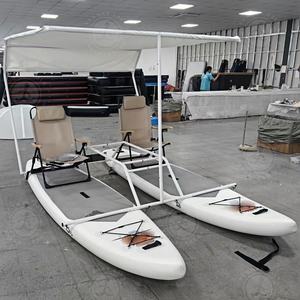Catamarán inflable para deportes acuáticos, catamarán de Pedal portátil para uso comercial - Product Image 6