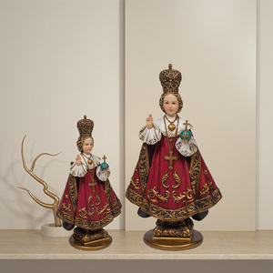 Robes royales rouges de Noël et du Nouvel An, peintes à la main, fabriquées à <span class=keywords><strong>Prague</strong></span>, pour bébés romains, en résine, pour table, 5,5 pouces, 8 pouces, 12 pouces - Product Image 3