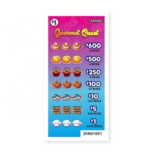 Boletos de Raspar Totalmente Personalizados, Cualquier Tamaño, Forma, Color de Papel, Logotipo, Datos de Premios Variables - Product Image 2