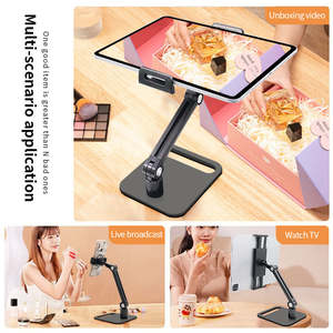 Support pliable PROYOU pour iPhone et iPad, support de bureau pour téléphone portable et tablette, support de tablette portable réglable, support de tablette pliable pour bureau - Product Image 4