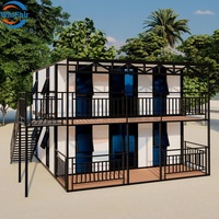 WinFair-Maison modulaire préfabriquée à deux étages, mobile, en conteneur, prix 20 pieds, 2 chambres à coucher Cebu, Philippines pour vivre