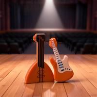 Hars Miniatuur Piano Gitaar Simulatie Muziekinstrumenten Poppenhuis Diy Decoratie Accessoires Mini Desktop Ornamenten