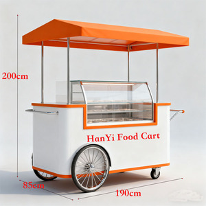 New Good Price Aluminum 220V Ice Cream Truck Mobile <strong>Cart</strong> with Freezer and GPS Tracking for Outdoor <strong>Food</strong> Shops - Product Image 1