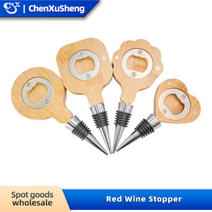 Christmas Wine Stopper Bottle Opener Plastic Multifunctional Decorative Red Wine Accessory - Product Image 4