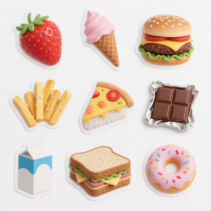 Custom logo Packaging <b>Sticker</b> <b>Sheets</b> Printing Vinyl Waterproof Food Label <b>Sticker</b> - Product Image 2