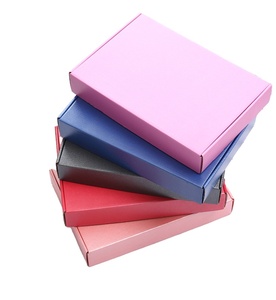 Tùy chỉnh màu Hồng sóng vận chuyển hộp với logo vàng lá dập nổi đóng dấu cho ăn mặc quần lót màu đen quà tặng gửi Thư hộp - Product Image 1