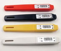 Timer Dapur Digital KH-9C dengan Termometer Daging, Layar Bercahaya, Magnet, Alarm Suhu Tinggi, dan Peringkat IP43