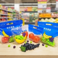 China bedrukte transparante plastic fruitverpakkingszakken op maat gemaakte ziplock zakken voor voedselverpakkingen druiven plastic fruitzakken