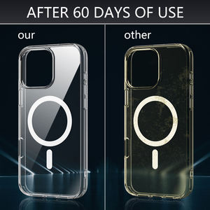 Étui de protection transparent en TPU antichoc <span class=keywords><strong>avec</strong></span> recharge magnétique sans fil <span class=keywords><strong>pour</strong></span> <span class=keywords><strong>iPhone</strong></span> 16 15, <span class=keywords><strong>coque</strong></span> de téléphone <span class=keywords><strong>transparente</strong></span> <span class=keywords><strong>pour</strong></span> <span class=keywords><strong>iPhone</strong></span> 17 Pro Max - Product Image 5