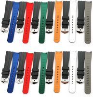 Bracelet de montre de plongée en silicone Mingfung Best 18 mm 20 mm 22 mm à extrémités courbées et attache rapide pour Seiko Mi Band 6/5/4/3, plusieurs couleurs