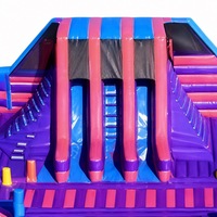 Parque de Juegos Inflable Comercial Gigante, Ciudad de Diversión Inflable de PVC para Alquiler en Grandes Festivales y Eventos
