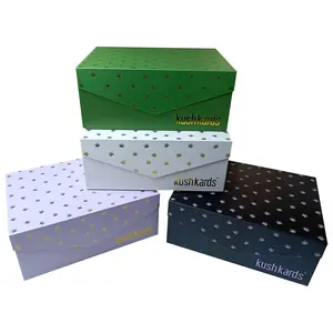 Low minimum order quantity customized logo luxury magnet paper box wig clothing folding magnetic gift box packaging paper box