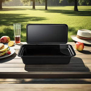 ภาชนะบรรจุอาหารพลาสติกพร้อมฝาปิดใสปลอดภัยสำหรับไมโครเวฟ - Product Image 1