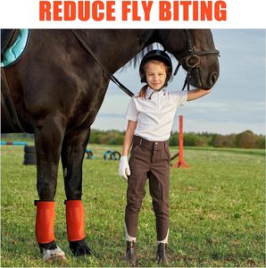 Một tuyệt vời leller 4 bộ lưới bay khởi động cho ngựa chân bay khởi động ngựa bay xà cạp cho ngựa - Product Image 6