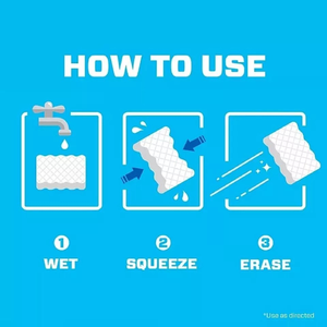 Éponge de nettoyage magique haute densité personnalisée gomme magique éponges à récurer <span class=keywords><strong>extra</strong></span> durables nettoyage blanc - Product Image 6