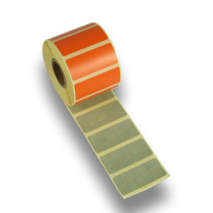 Self-Adhesive Waterproof Black Back <b>Printing</b> <b>Paper</b> Label Roll Cover up Labels for Supermarket Food Packaging - Product Image 1