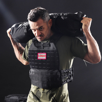 Gilet lesté de gros, 10 couleurs, porte-plaques réglable pour fitness, entraînement en salle de sport et musculation