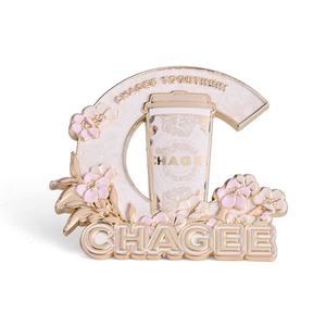 Pin de Solapa de Metal con Logotipo Personalizado, Estampado en Caliente con Exquisita Flor Rosa, Regalo de Recuerdo - Product Image 5