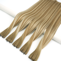 Extensions de cheveux Genius Weft découpables sans retour, alternative invisible aux trames nouées à la main, trames de cheveux humains doublement tirées, qualité salon