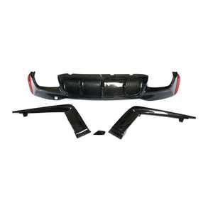 Difusor de Parachoques Trasero de Fibra de Carbono para <span class=keywords><strong>BMW</strong></span> Serie <span class=keywords><strong>5</strong></span> G30 G38 <span class=keywords><strong>M</strong></span> Sport 2018 2019 2020 2021 <span class=keywords><strong>2022</strong></span> - Product Image 3