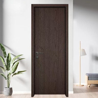 Porte en bois WPC durable pour chambre et salle de bain, design moderne et simple, portes intérieures imperméables en WPC pour maisons