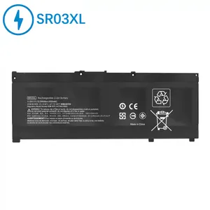 SR03XL HSTNN-DB8Q HSTNN-IB8L TPN-C133 134 TPN-Q194 OEM laptop battery for HP Pavilion Gaming 15 17 rechargeable notebook battery