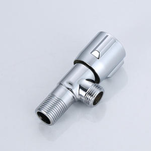 Robinet d'angle Morning Dew finition chromée, filetage mâle, modèle 8110 pour l'arrivée d'eau des toilettes et des lavabos - Product Image 3