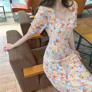 Großhandel Mode druck Strand Maxi kleider Zimm Boho Frau Kleider Formale Elegante Party Casual Blumen kleid - Product Image 2