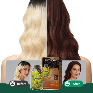 Tinte de Cabello en Espuma sin Amoníaco, Tinte Vegetal en Espuma para Cubrir Canas, Coloración Rápida, Crema en Espuma para el Cabello en Bolsitas - Product Image 4