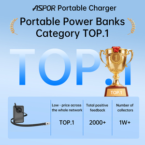 Sạc dự phòng Aspor A372 2025 đang thịnh hành, thiết bị điện tử trên Ali, tích hợp cáp thu gọn, sản phẩm mới trực tuyến 2025, công suất 22.5W - Product Image 2