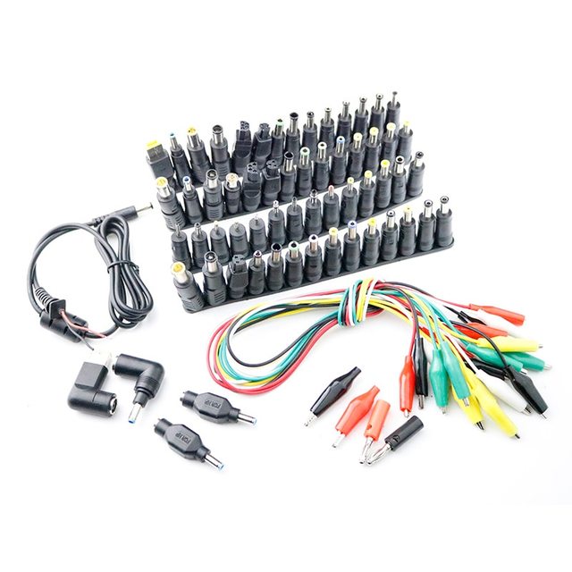 Laptop DC Power Supply Adapter Connector Plug AC DC Conversion Head Jack Charger Connectors Laptop Power Adapter 69 Pcs