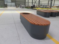 Ventes directes d'usine Chaise de parc longue en bois de qualité supérieure Bancs de parc Usine extérieure Bancs en bois d'extérieur