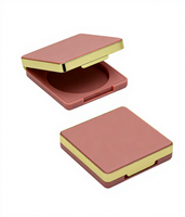 Palette de Blush unique personnalisée, conteneur de blush de luxe de marque privée, étui de poudre vide compact, étui d'emballage de cosmétiques