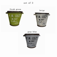 Pot Bunga Besi Persegi Gaya Jepang Retro Yumei dengan Lubang untuk Menanam Tanaman Hijau - Aksesori Berkebun Ramah Lingkungan