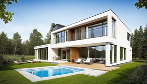 <span class=keywords><strong>Villa</strong></span> moderna prefabbricata su misura della struttura d'acciaio leggera per la sistemazione residenziale della famiglia dell'officina della fattoria - Product Image 6