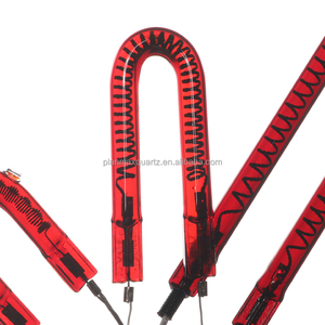 12V 24V 36V 50W 100W Tubo de calor de vidrio Bombilla de calefacción halógena infrarroja Lámpara de calentador de cuarzo de fibra de carbono - Product Image 3