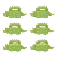 Boîte en papier découpée à l'emporte-pièce Dinosaure Nouveau design Boîte-cadeau pour fête d'anniversaire Mariage Finition mate Ensemble bon marché pour l'emballage de petits cadeaux Aliments
