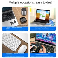   Adaptador USB Externo para Computadora sin Controladores, para Auriculares, Ratón y Teclado, Recepción y Transmisión de 150M BT09