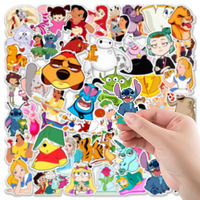 50 Stück Kinder Cartoon Anime Graffiti Aufkleber für Notizbuch Wasserbecher TV-Charakter Aufkleber 90er Jahre Cartoon Sticker