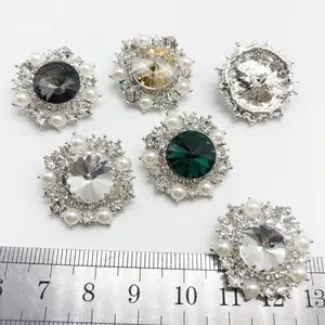 Çin düğmesi fabrika özel çeşitli renkler toplu taklidi düğmeleri vintage rhinestone düğme toptan