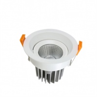 Spot encastré LED réglable en aluminium au design moderne, IP44, anti-éblouissement, CRI 90 élevé, dimmable pour l'éclairage domestique et de bureau