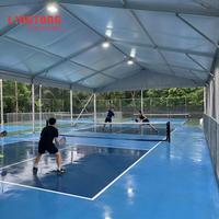 Structure en alliage d'aluminium haute stabilité, imperméable, ignifuge, certifiée CE, pour couverture de terrain de padel, assemblage modulaire, structure sportive pour padel