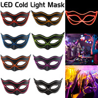 Masque LED rechargeable d'Halloween avec écran d'affichage LED, couleurs personnalisables - Lumières clignotantes, décorations de fête qui brillent dans le noir, vente en gros