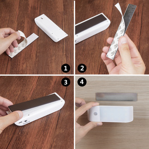 Usb Charging <b>Sensor</b> <b>Led</b> Night <b>Light</b> Rectangle Warm White Cabinet Wall <b>Light</b> For Bedroom Kitchen - Product Image 1