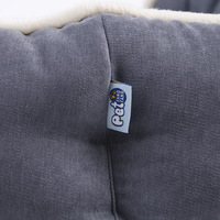 Coussin pour animaux de compagnie en velours léger, amovible et lavable, en mousse à mémoire de forme, pour chien et chat