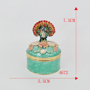 2025 Новая Металлическая эмалированная карусель, шкатулка для ювелирных изделий, подарки для дома - Product Image 6