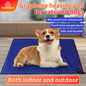 DOMIHEAT Premium PVC Electric Pet <b>Heating</b> Pad Temperature Adjustable Heated Dog <b>Bed</b> Mat <b>for</b> Winter - Product Image 1