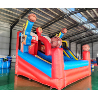 Offre Spéciale : Jeu de Tir au Panier Gonflable Géant en PVC pour Fêtes et Événements Extérieurs – Jeu de Basket Compétitif pour le Carnaval